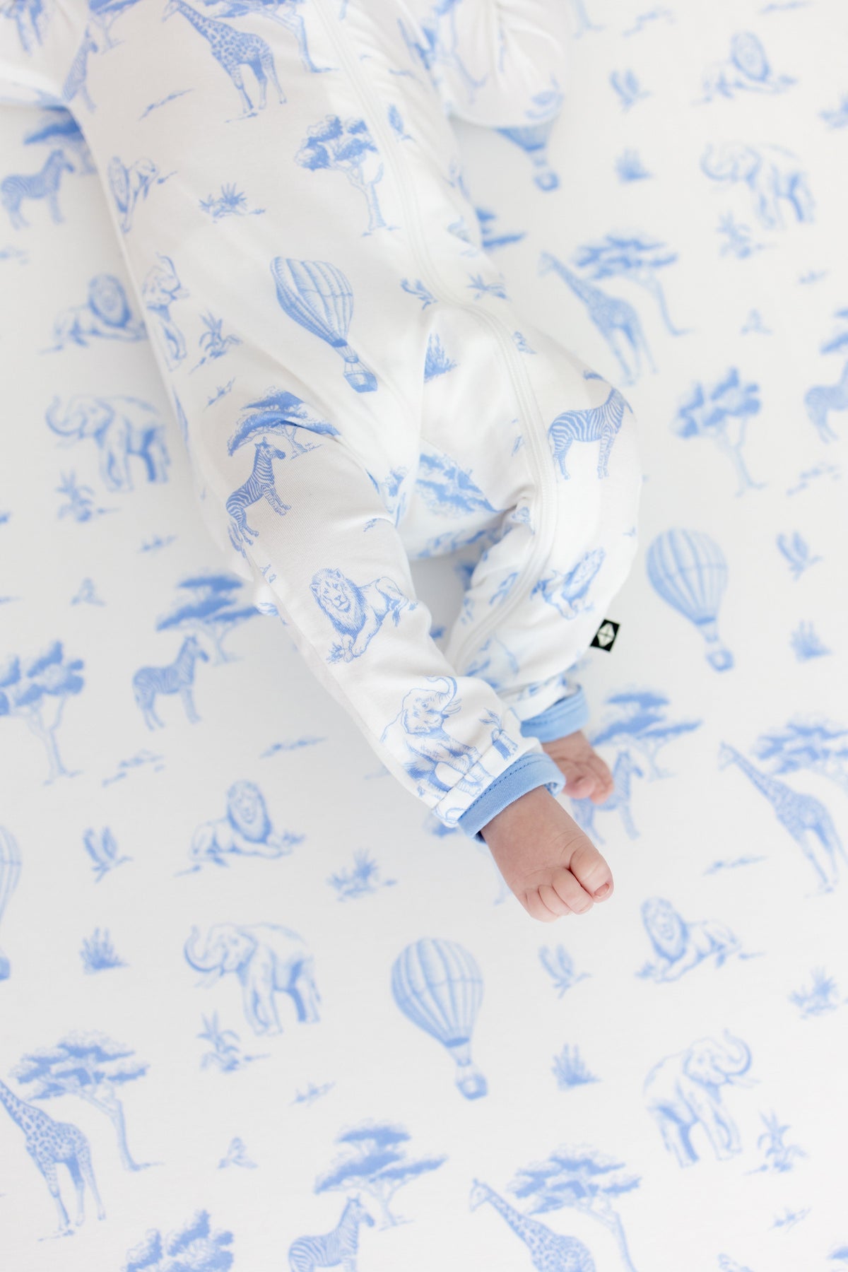 Zippered Romper in Toile Safari